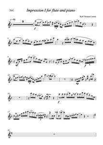 IMPRESSION No. 1 for flute and piano