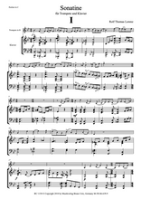 画像をギャラリービューアに読み込む, SONATINE für Trompete und Klavier (nur Print)
