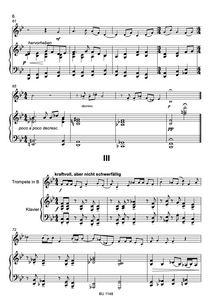 Drei Stücke für Trompete und Klavier (nur Print)