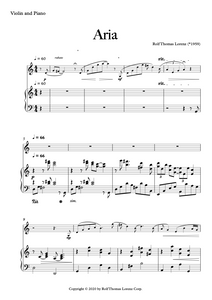 ARIA für Violine und Klavier