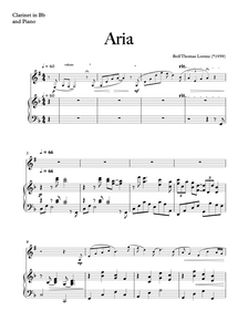 ARIA für Klarinette und Klavier
