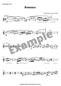 ROMANZE für Klarinette in B und Klavier